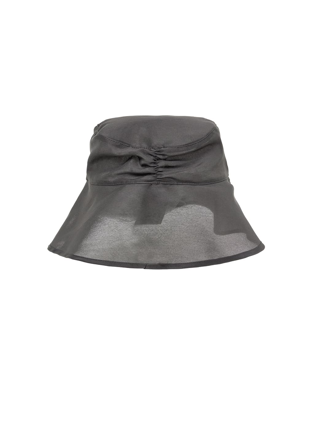 sheer bucket hat, charcoal