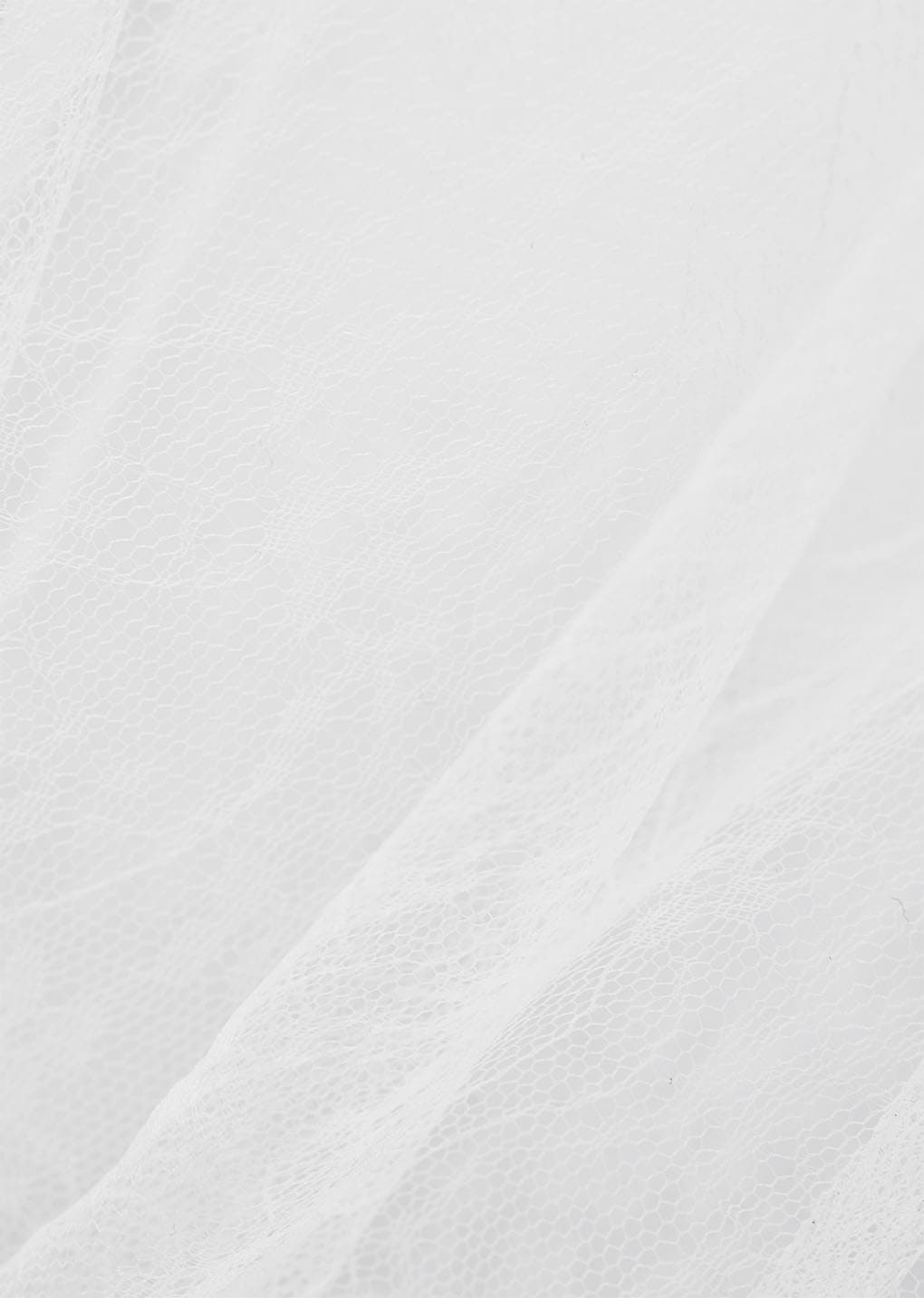 sheer lace long skirt, white