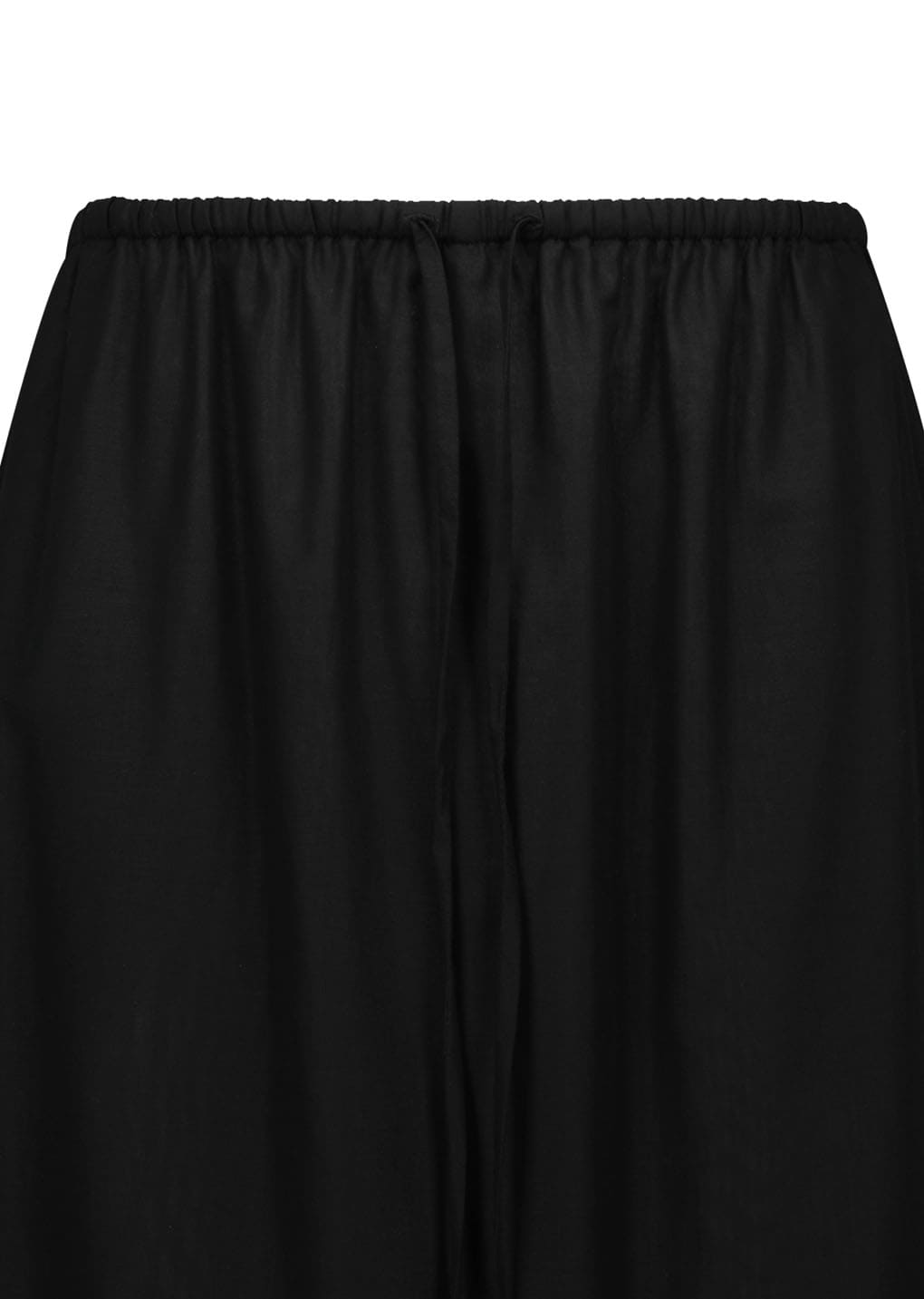 sheer layered pants, black