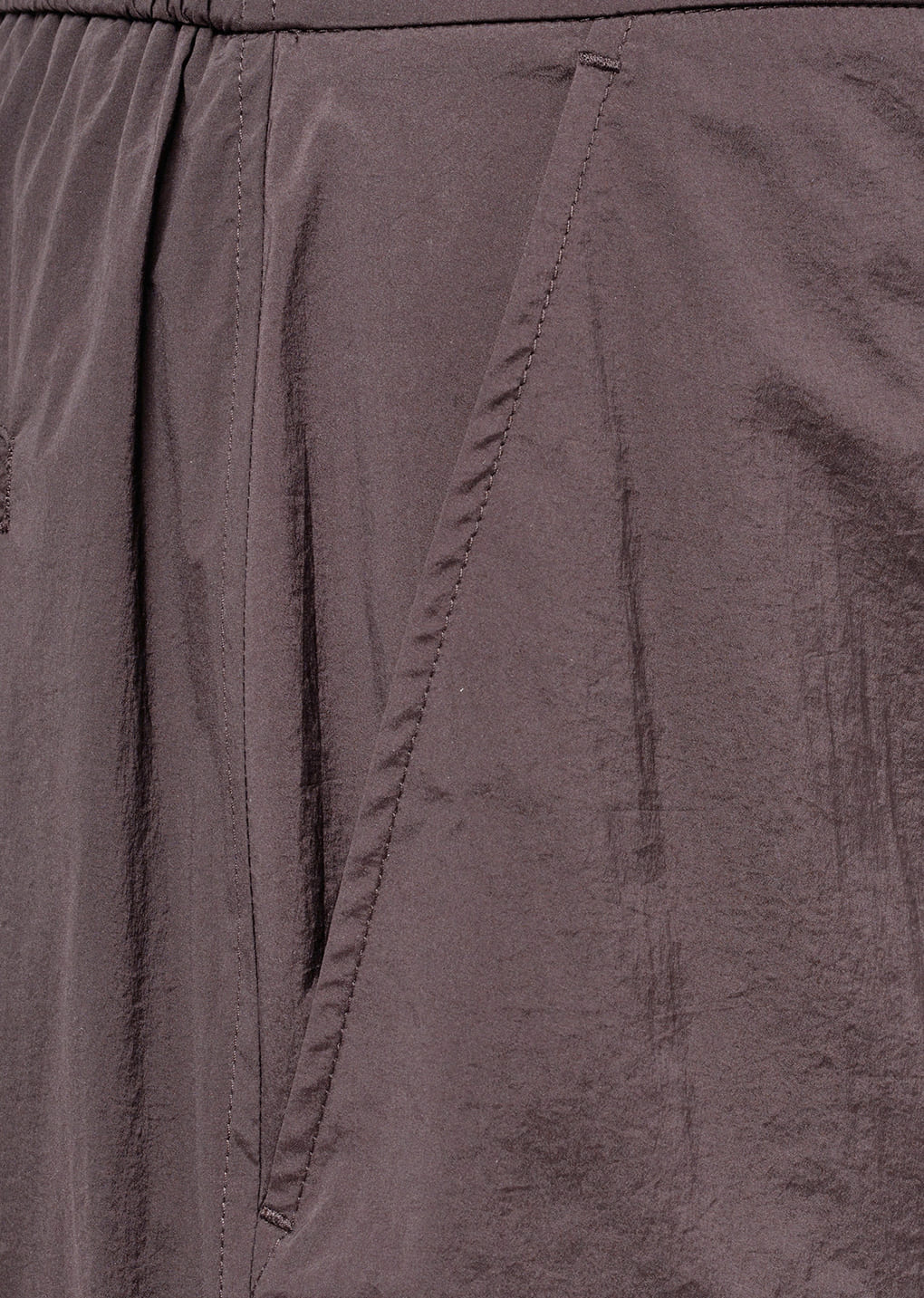 sheer layered pants, burgundy