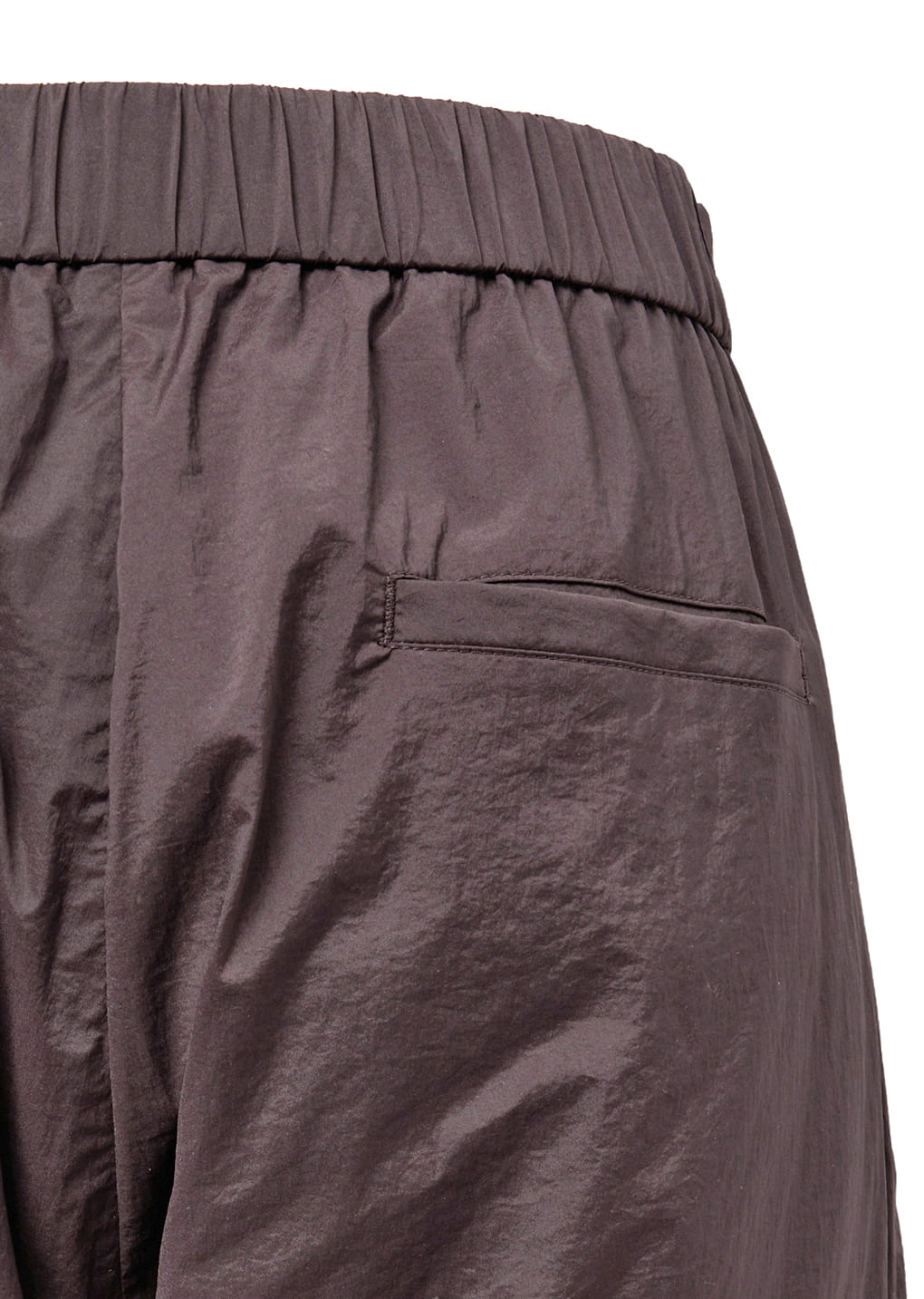 sheer layered pants, burgundy