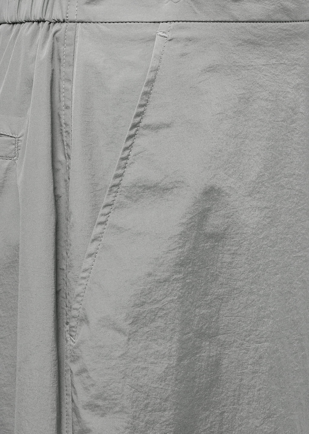 sheer layered pants, grey