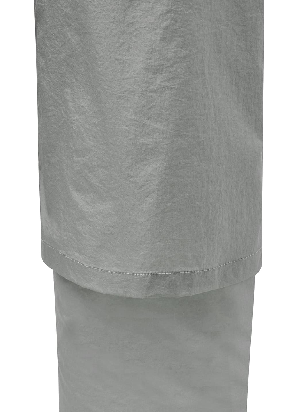sheer layered pants, grey