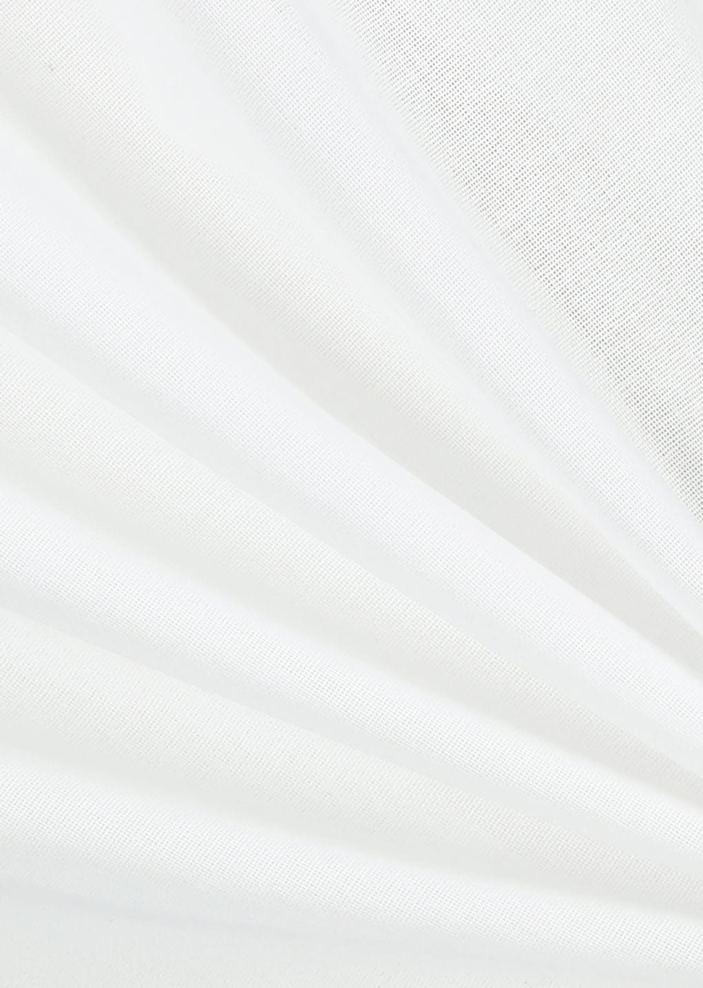 sheer layered pants, white