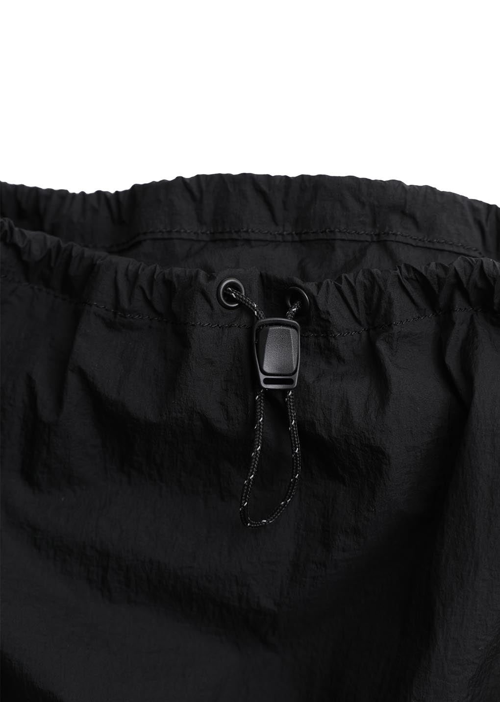 sheer nylon backpack, black