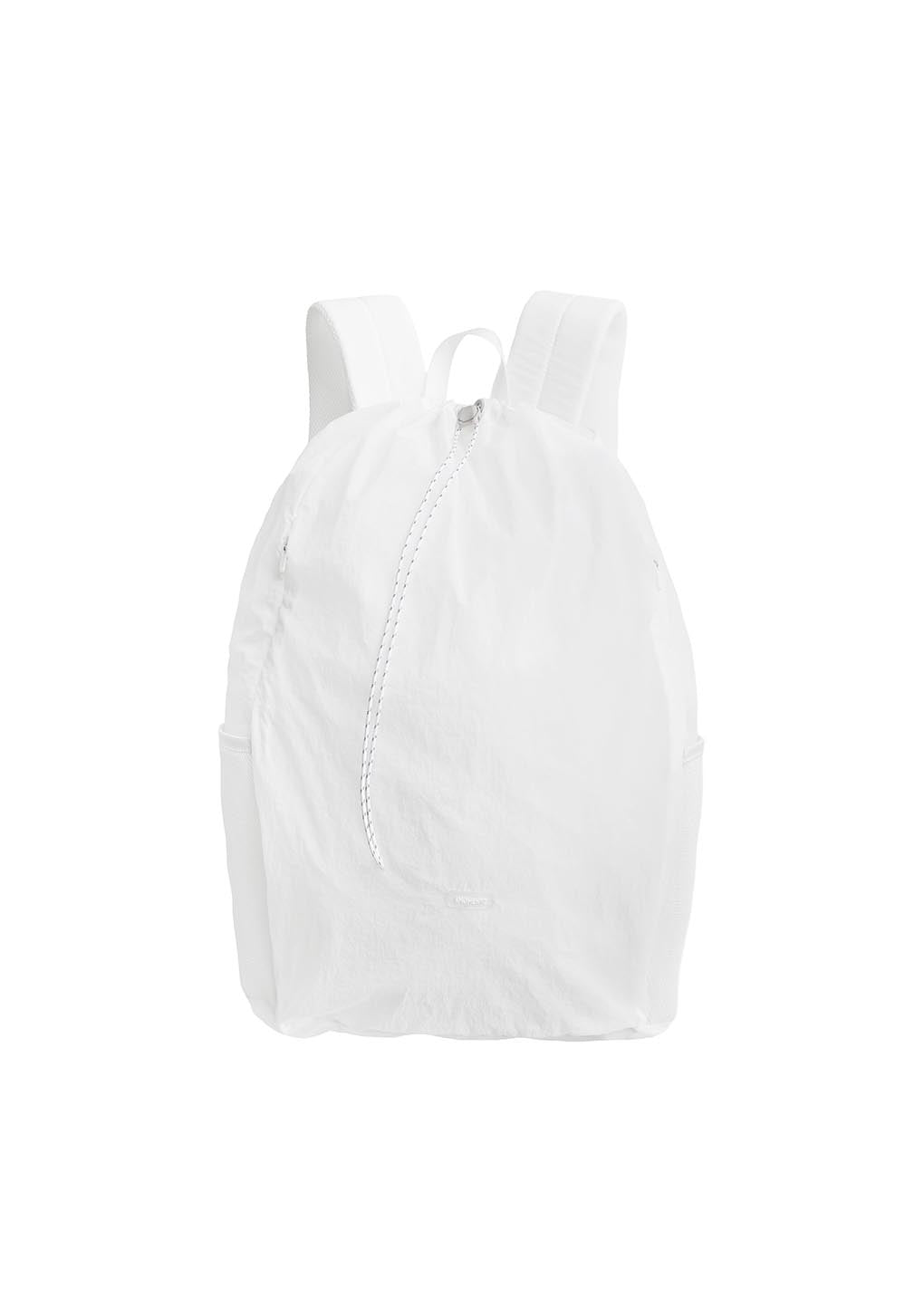 sheer nylon backpack, white