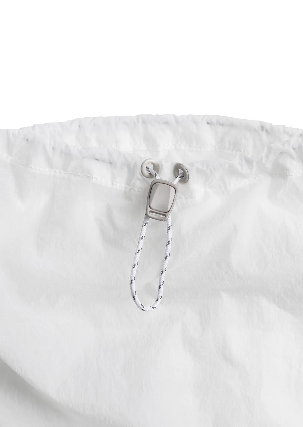sheer nylon backpack, white