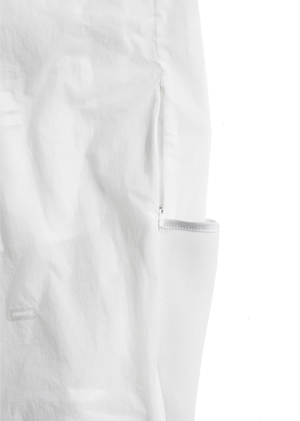 sheer nylon backpack, white
