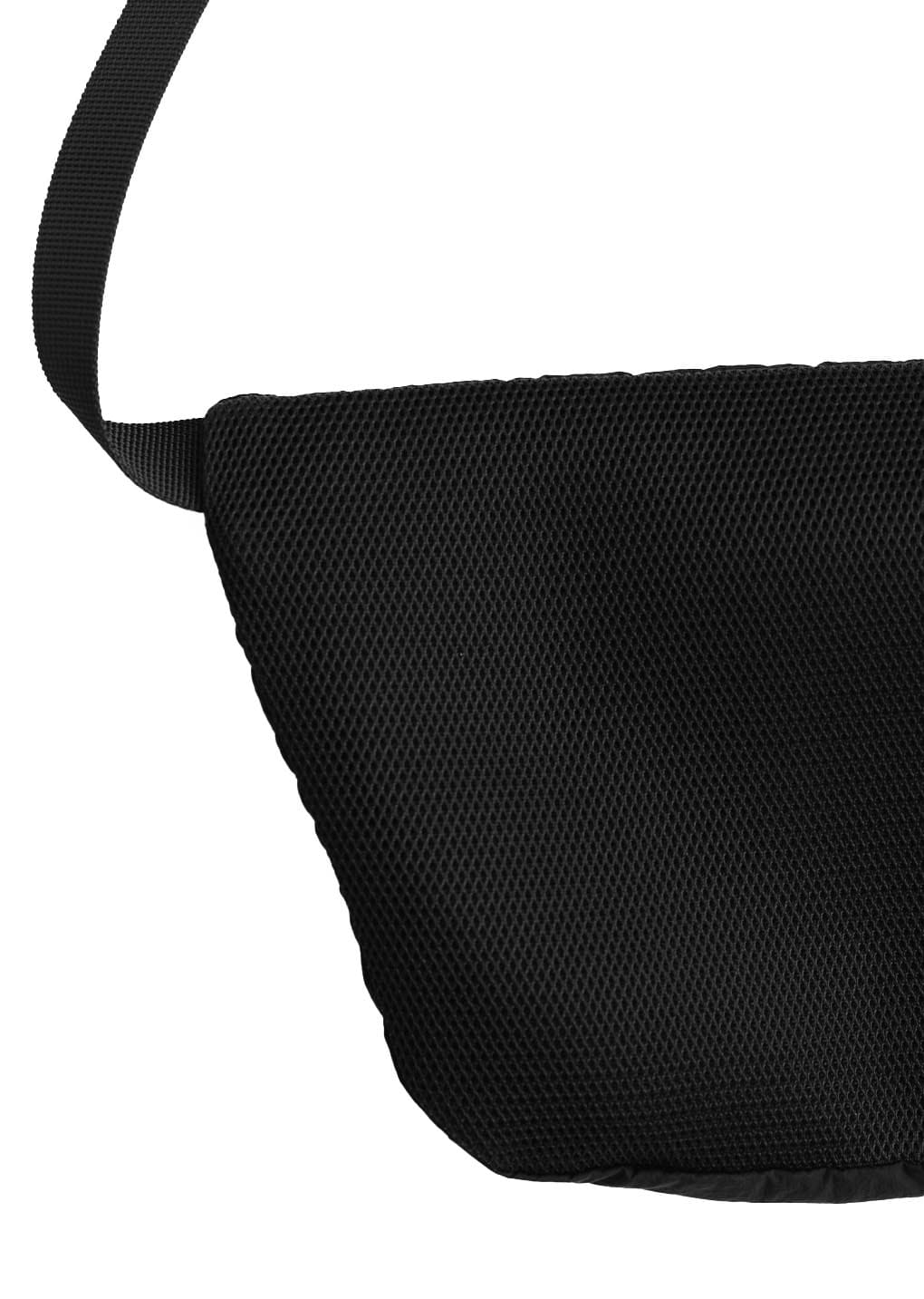 sheer nylon belt bag, black