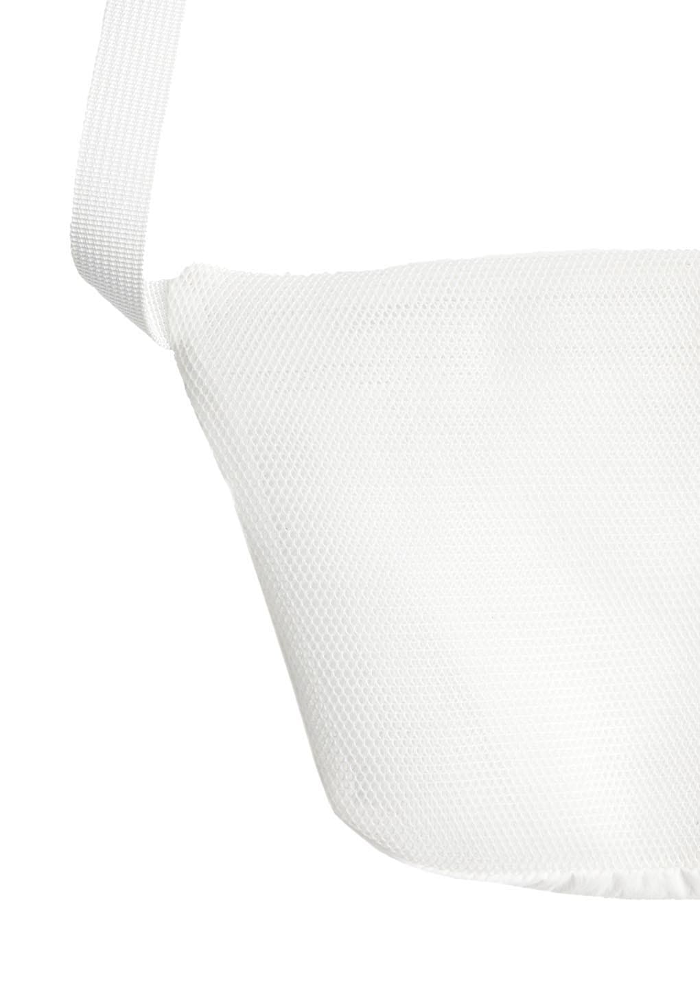 sheer nylon belt bag, white