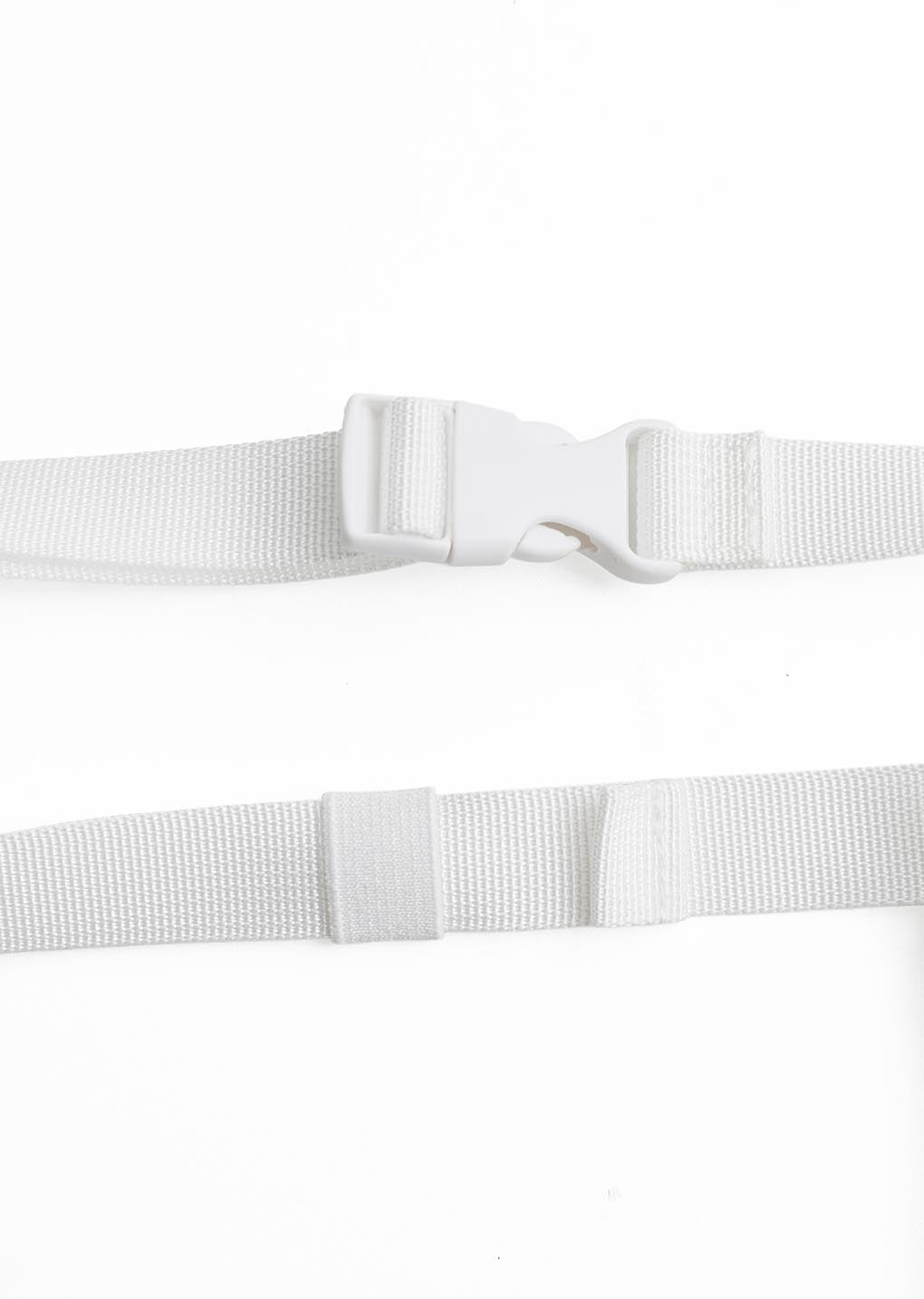 sheer nylon belt bag, white