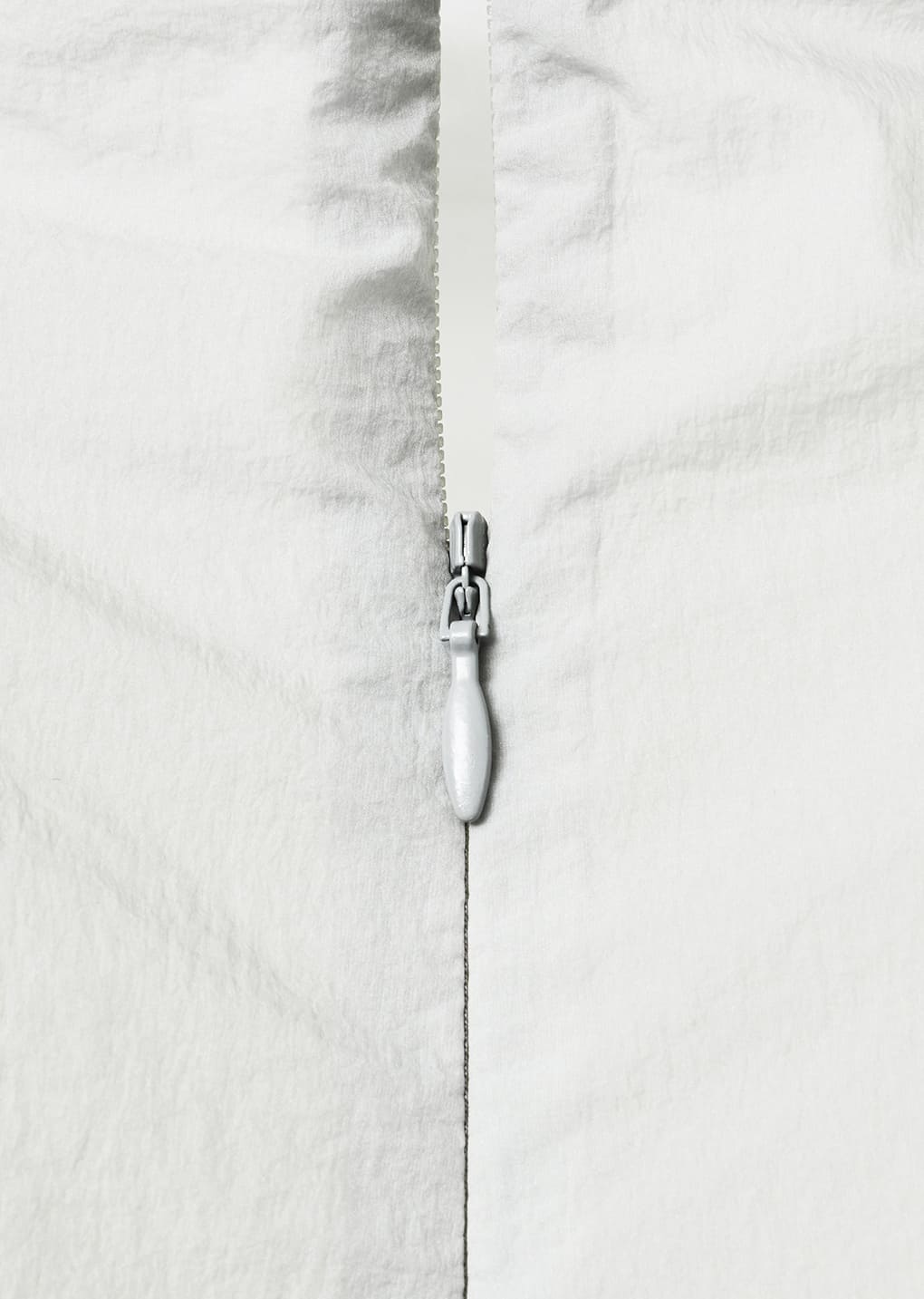 sheer nylon two-way top, white