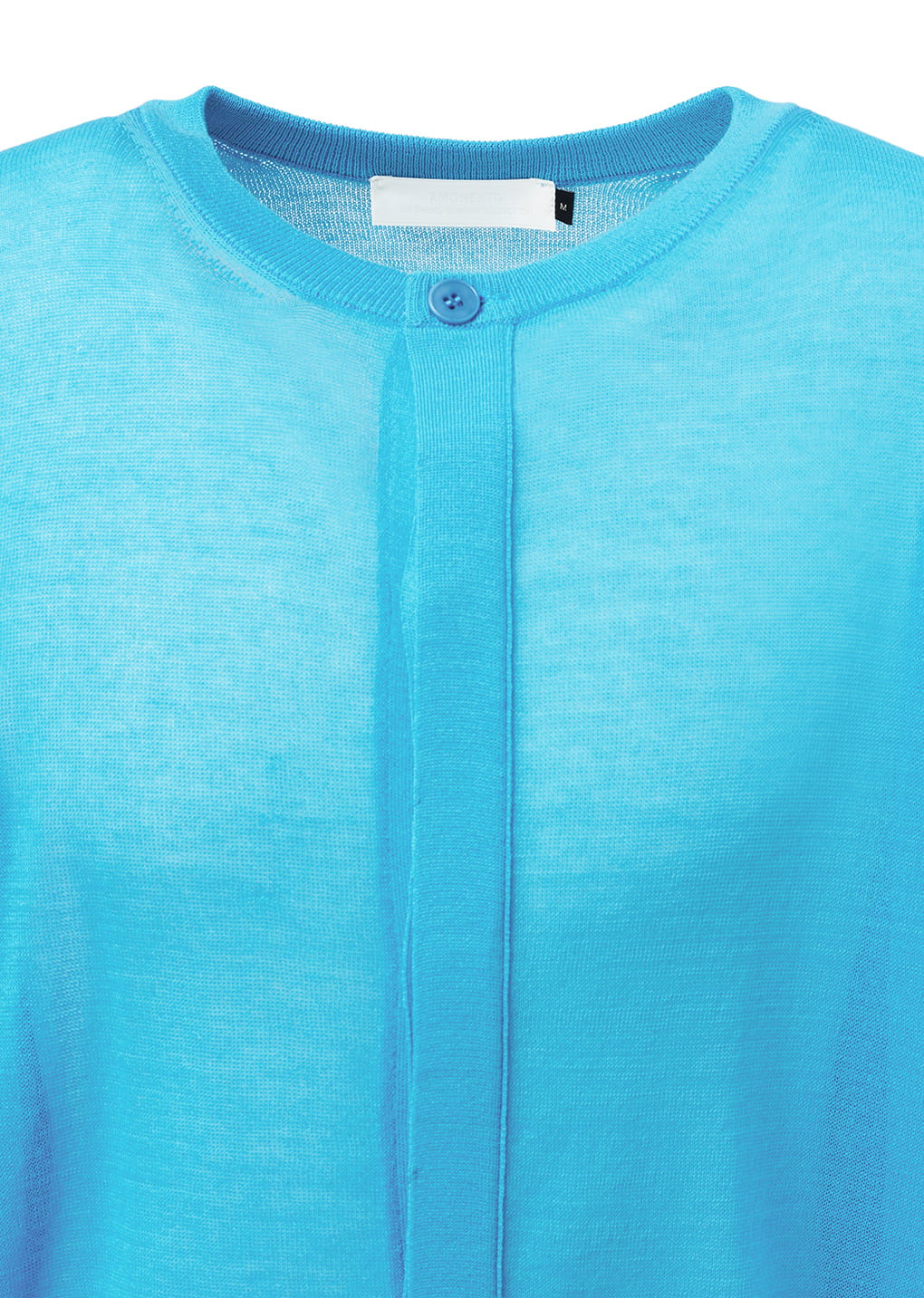 sheer round cardigan, blue