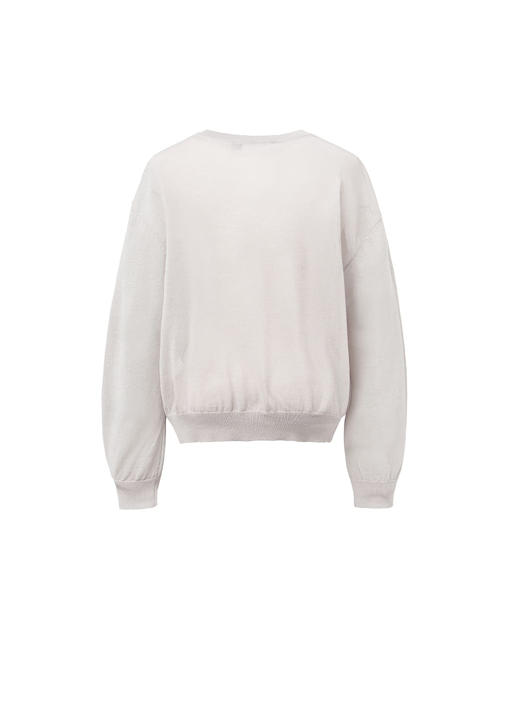 sheer round cardigan, grey hover