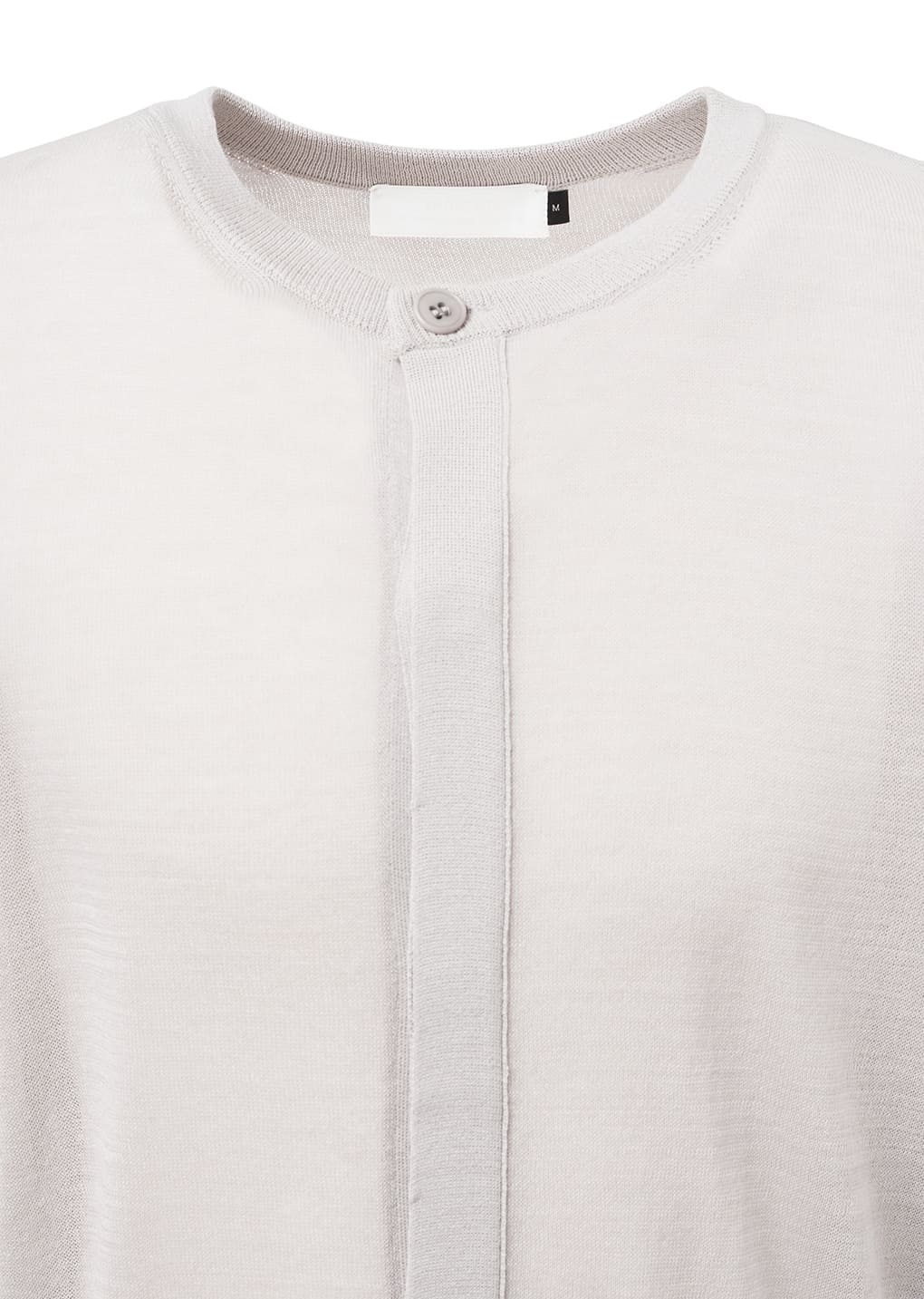 sheer round cardigan, grey