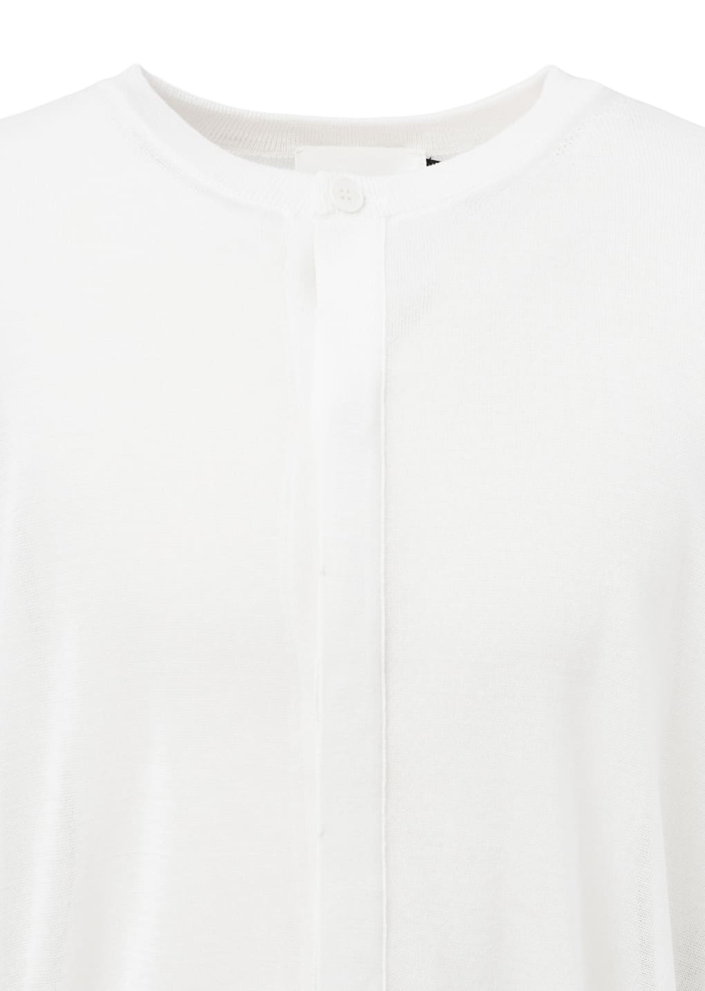 sheer round cardigan, white