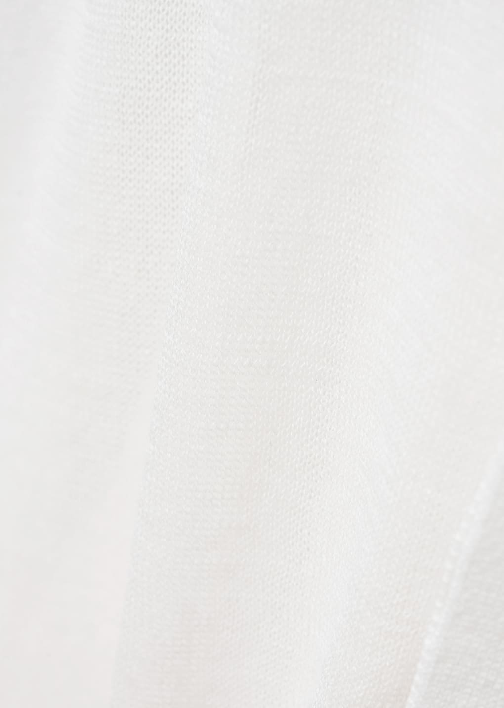 sheer round cardigan, white