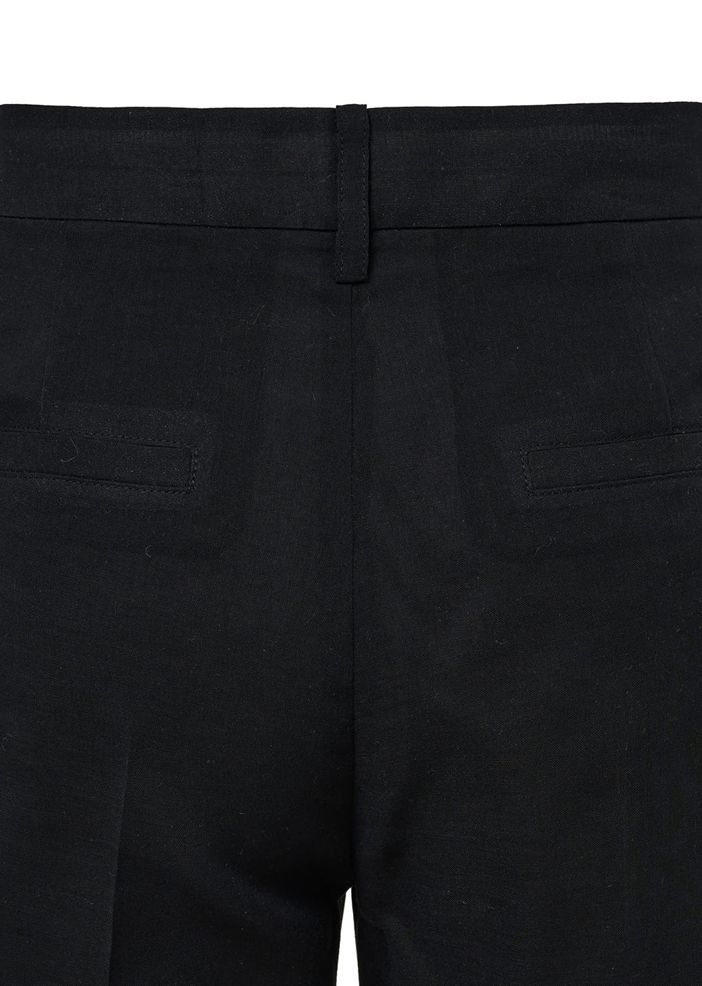 sheer straight fit pants, black
