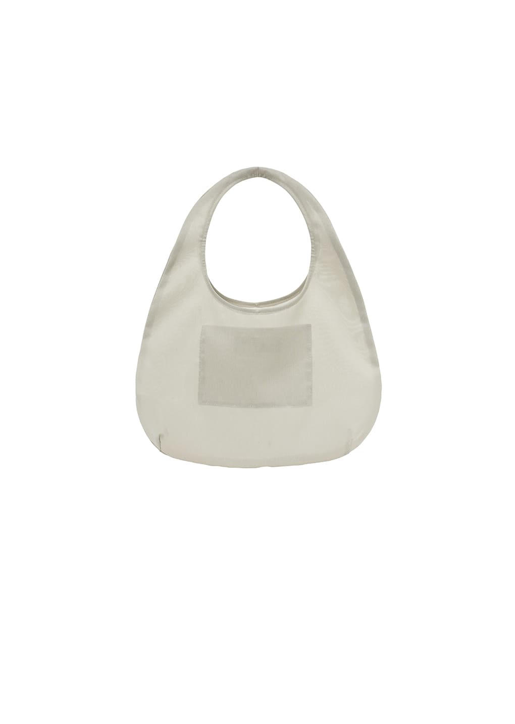 sheer tote bag, beige