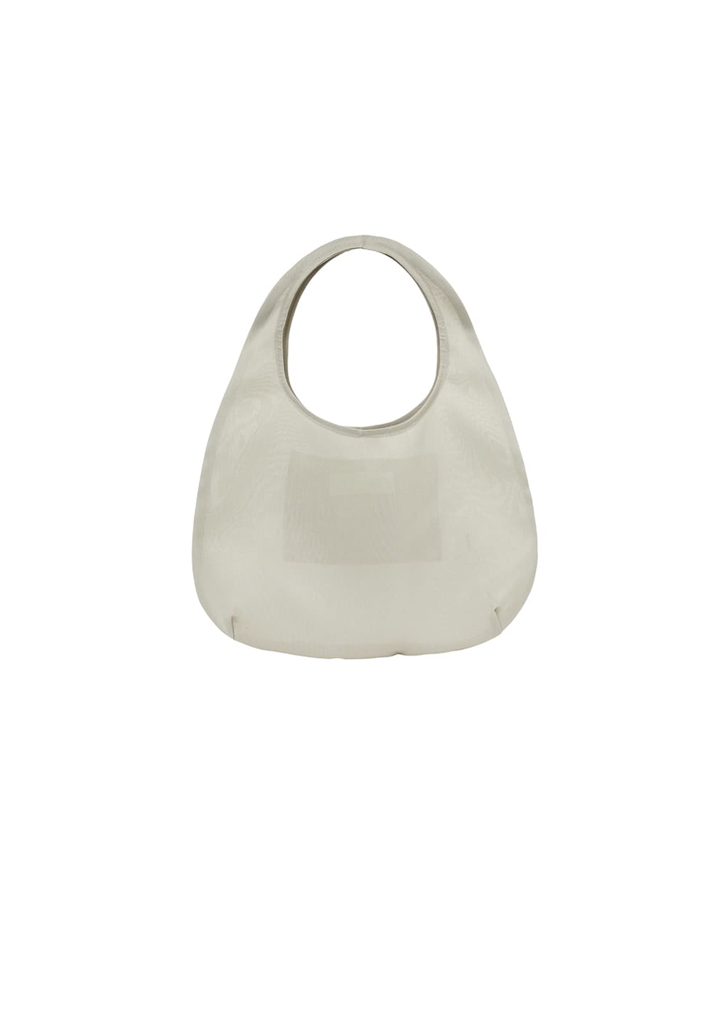 sheer tote bag, beige