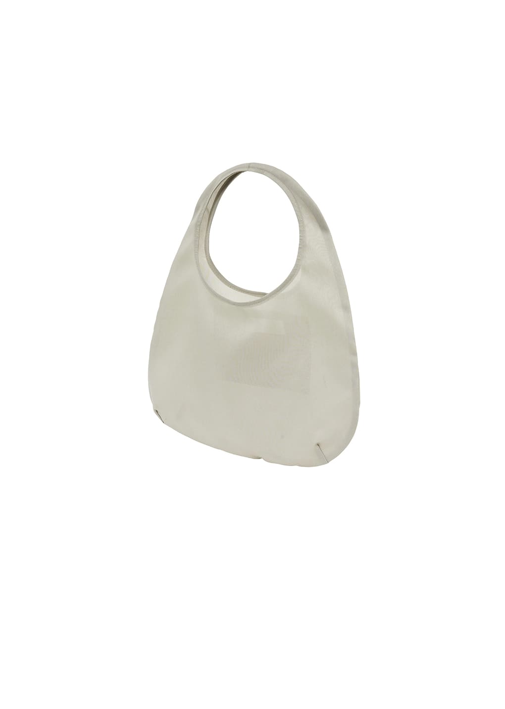 sheer tote bag, beige
