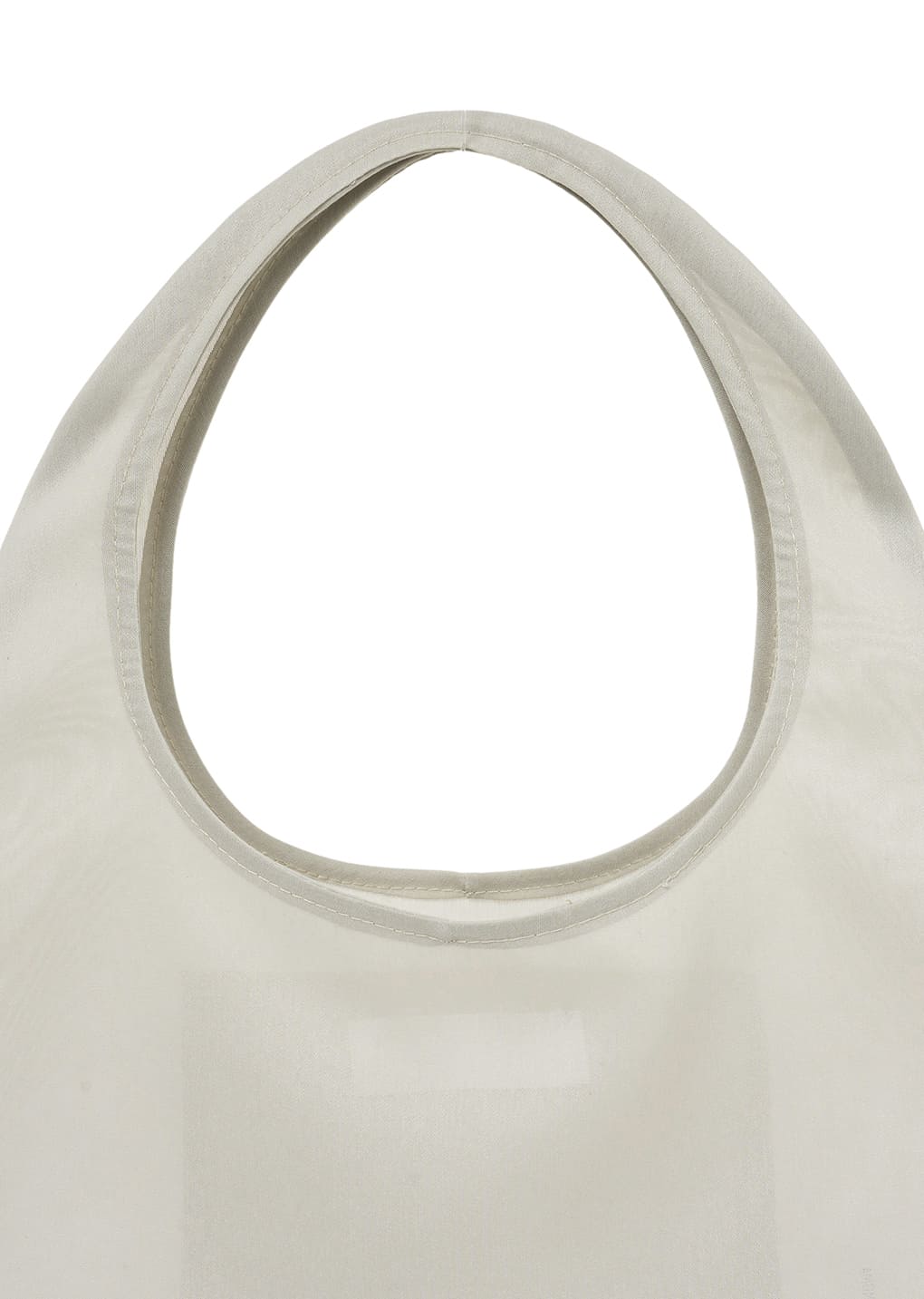 sheer tote bag, beige