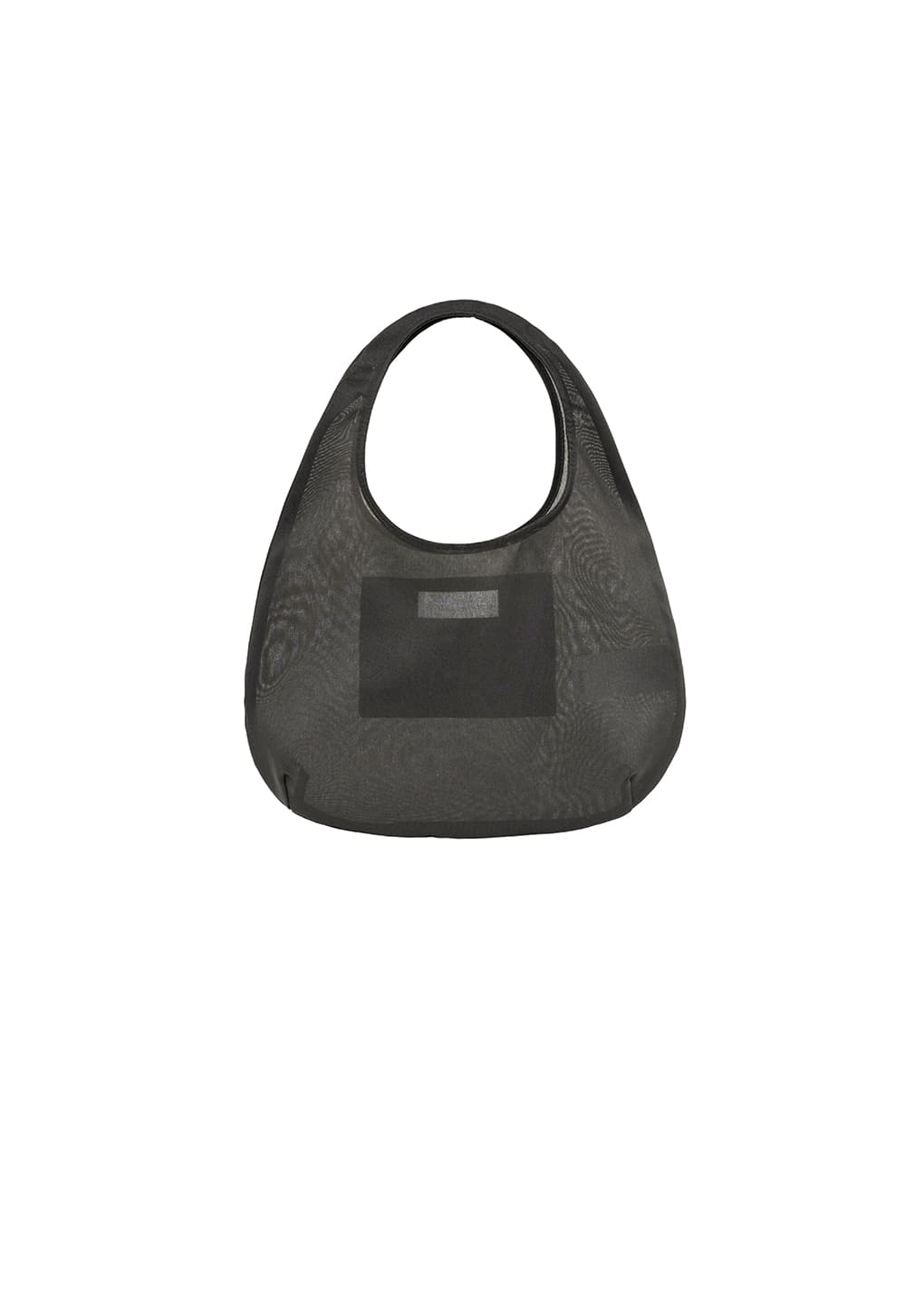 sheer tote bag, charcoal
