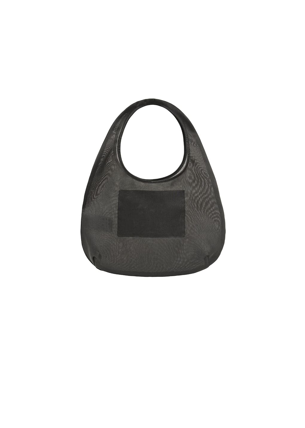sheer tote bag, charcoal