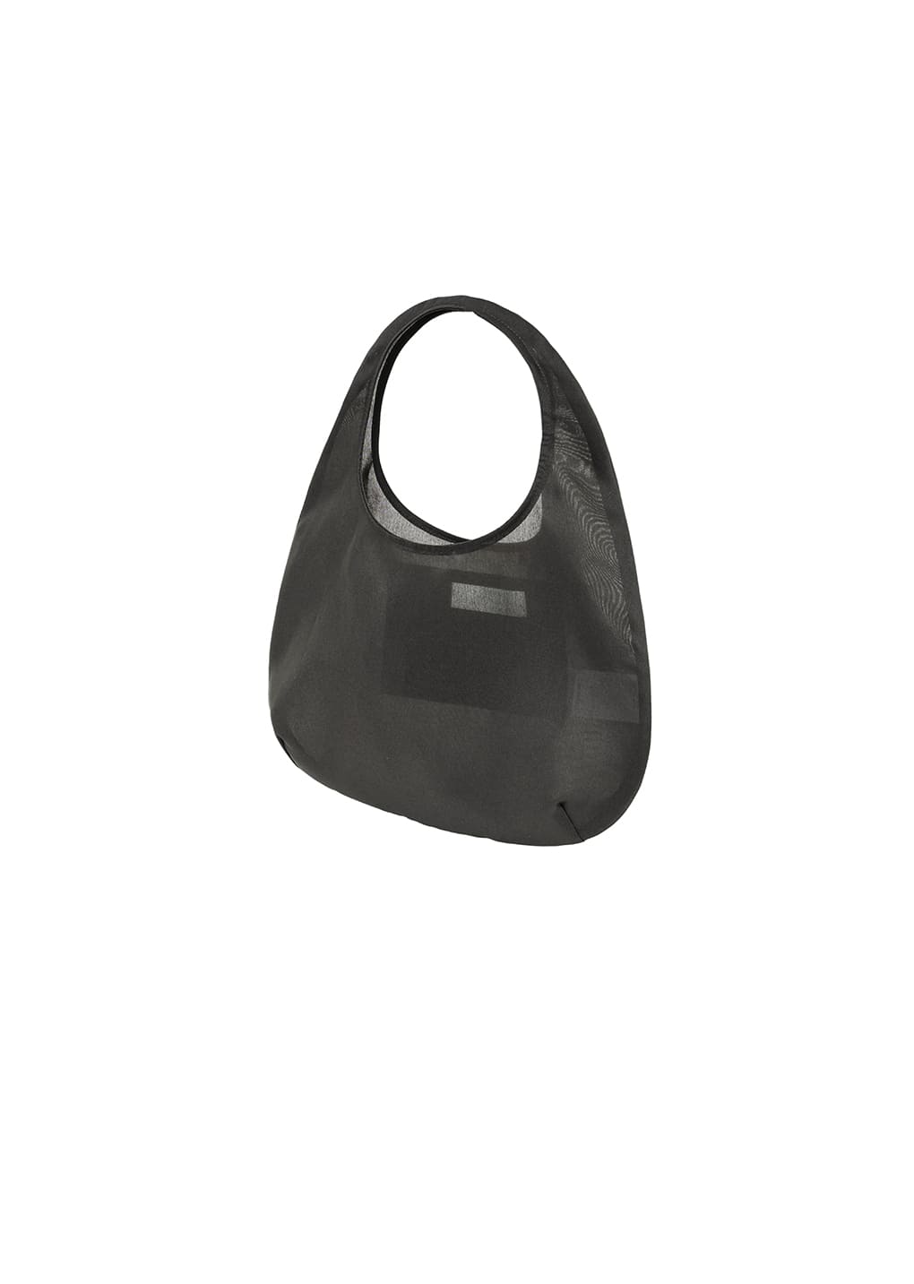 sheer tote bag, charcoal