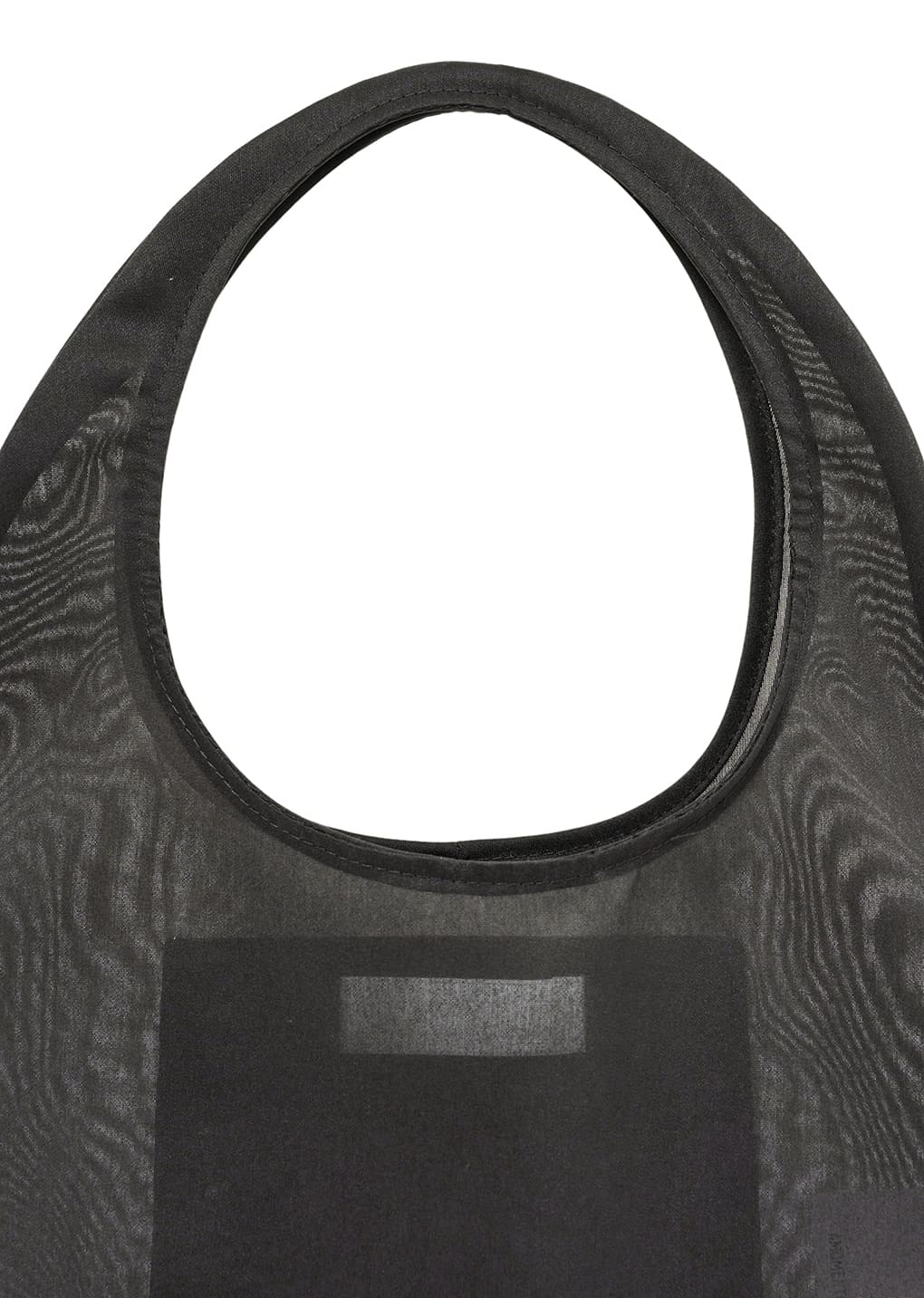 sheer tote bag, charcoal