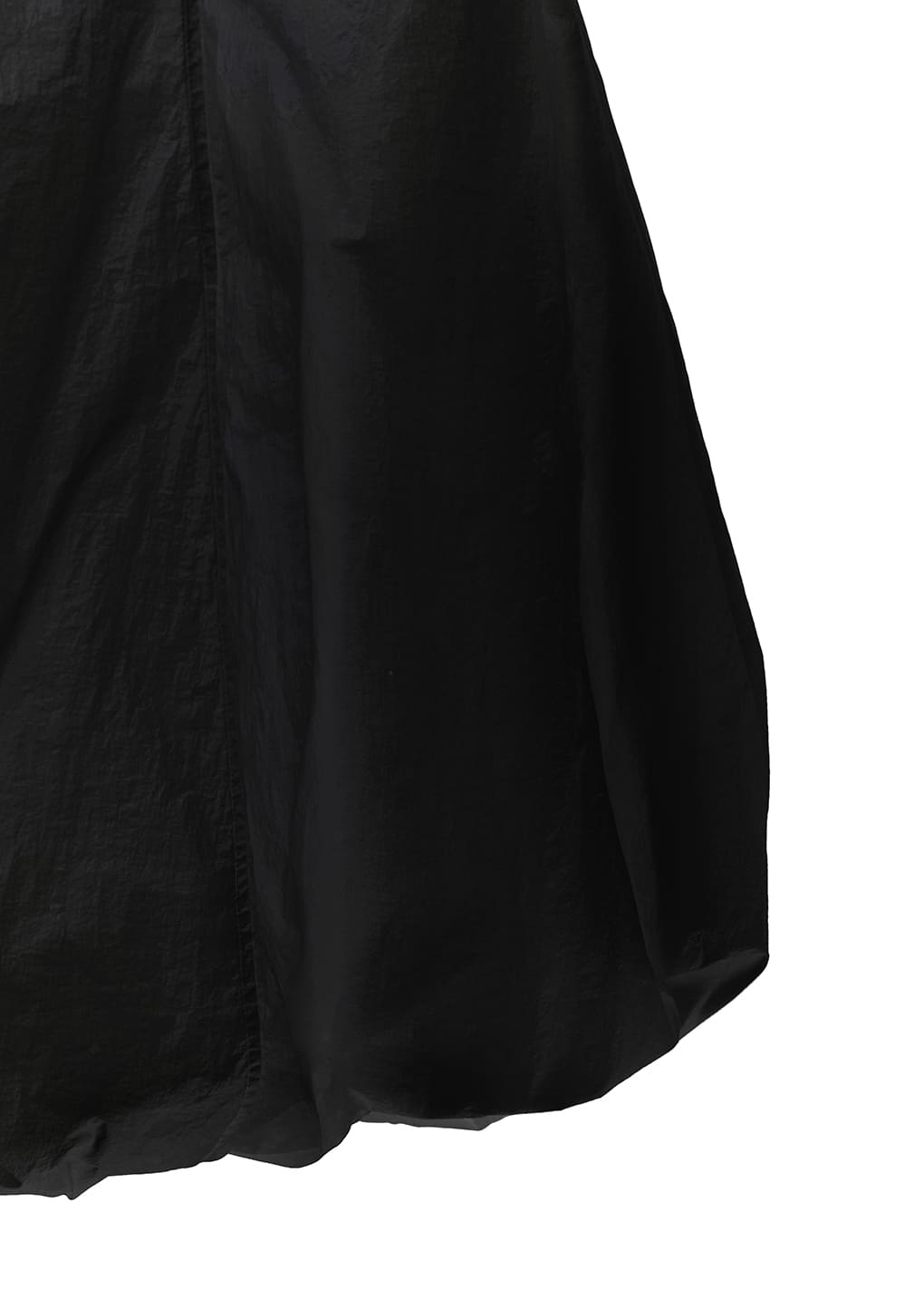 sheer volume dress, black