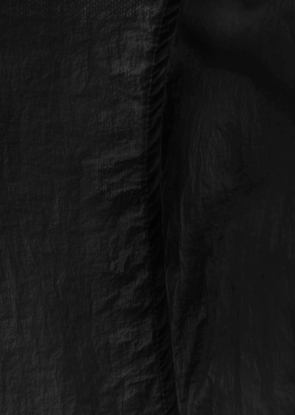 sheer volume dress, black