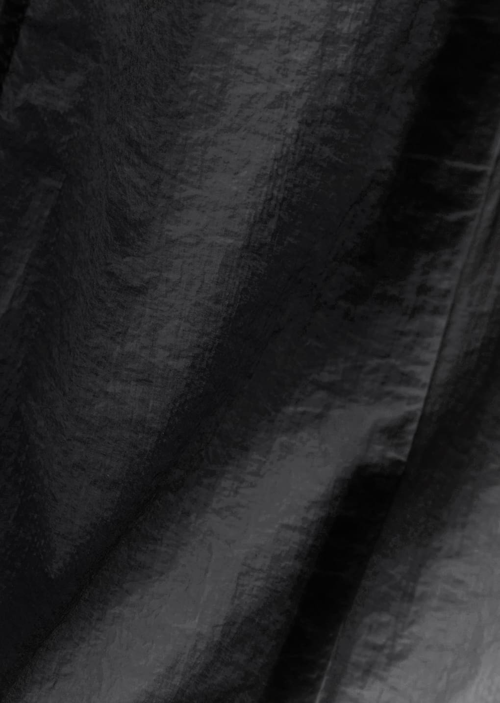 sheer volume dress, black