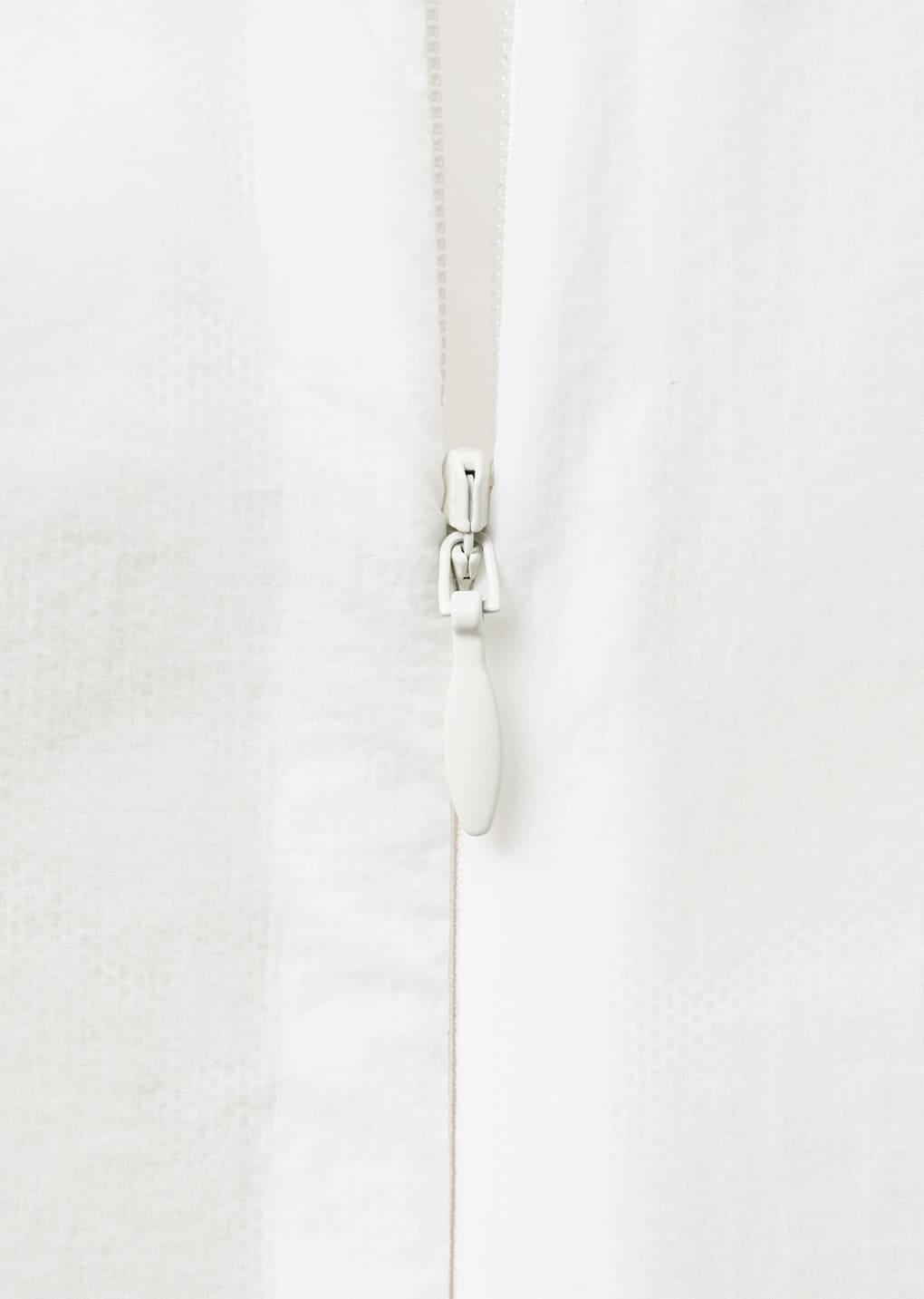 sheer volume dress, white