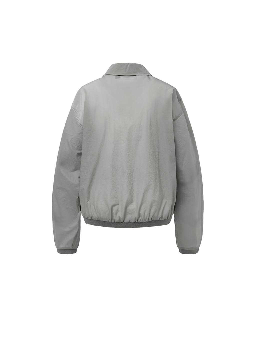 sheer zip-up shirts, grey