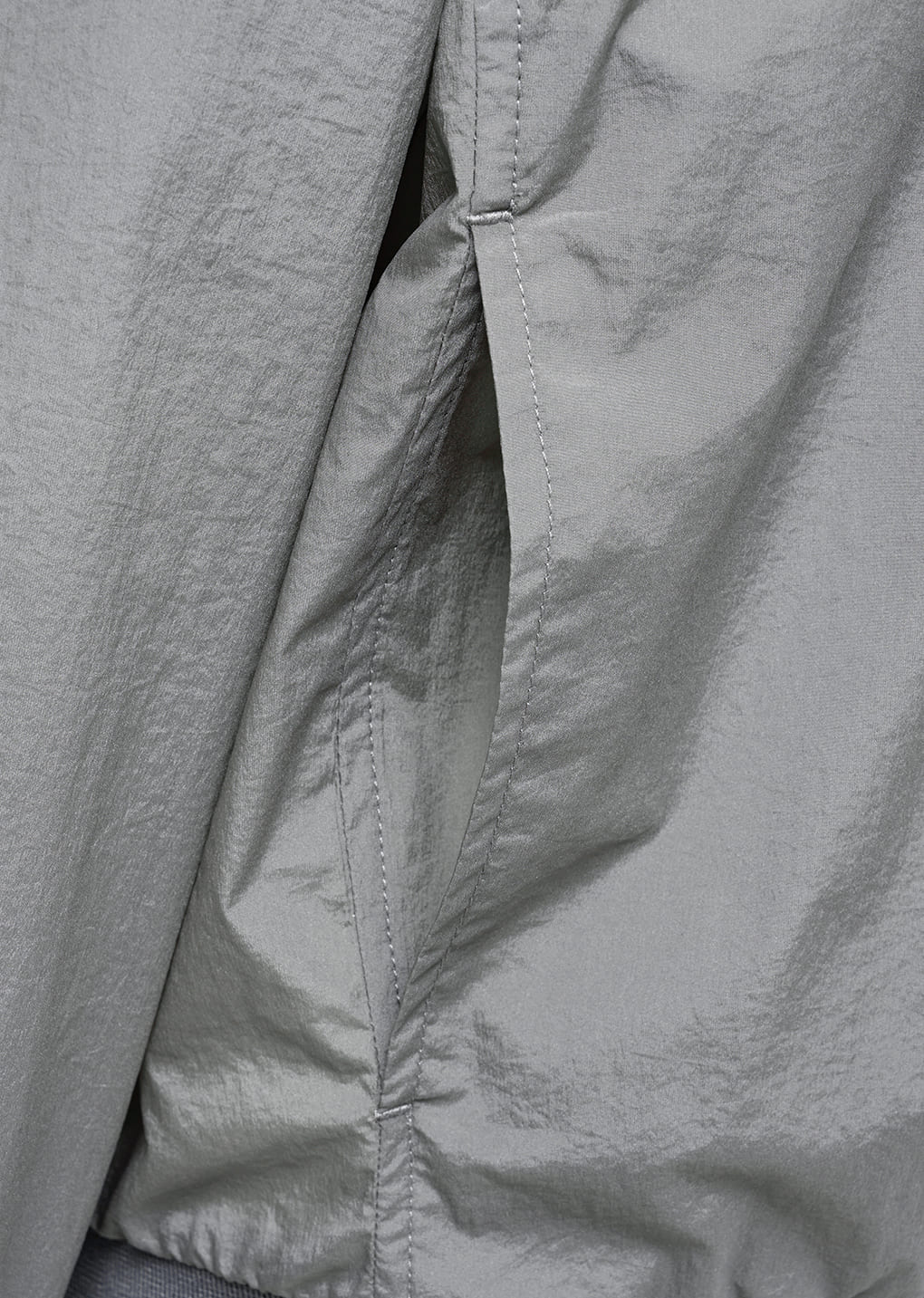 sheer zip-up shirts, grey