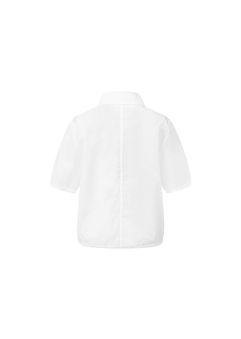 sheer half zip-up top, white hover
