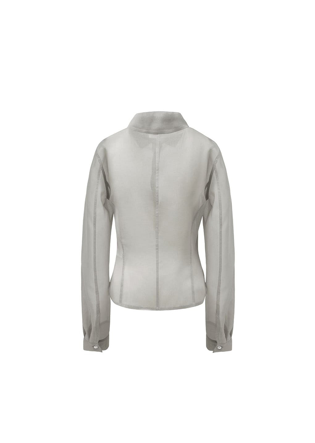 sheer slim fit shirts, grey