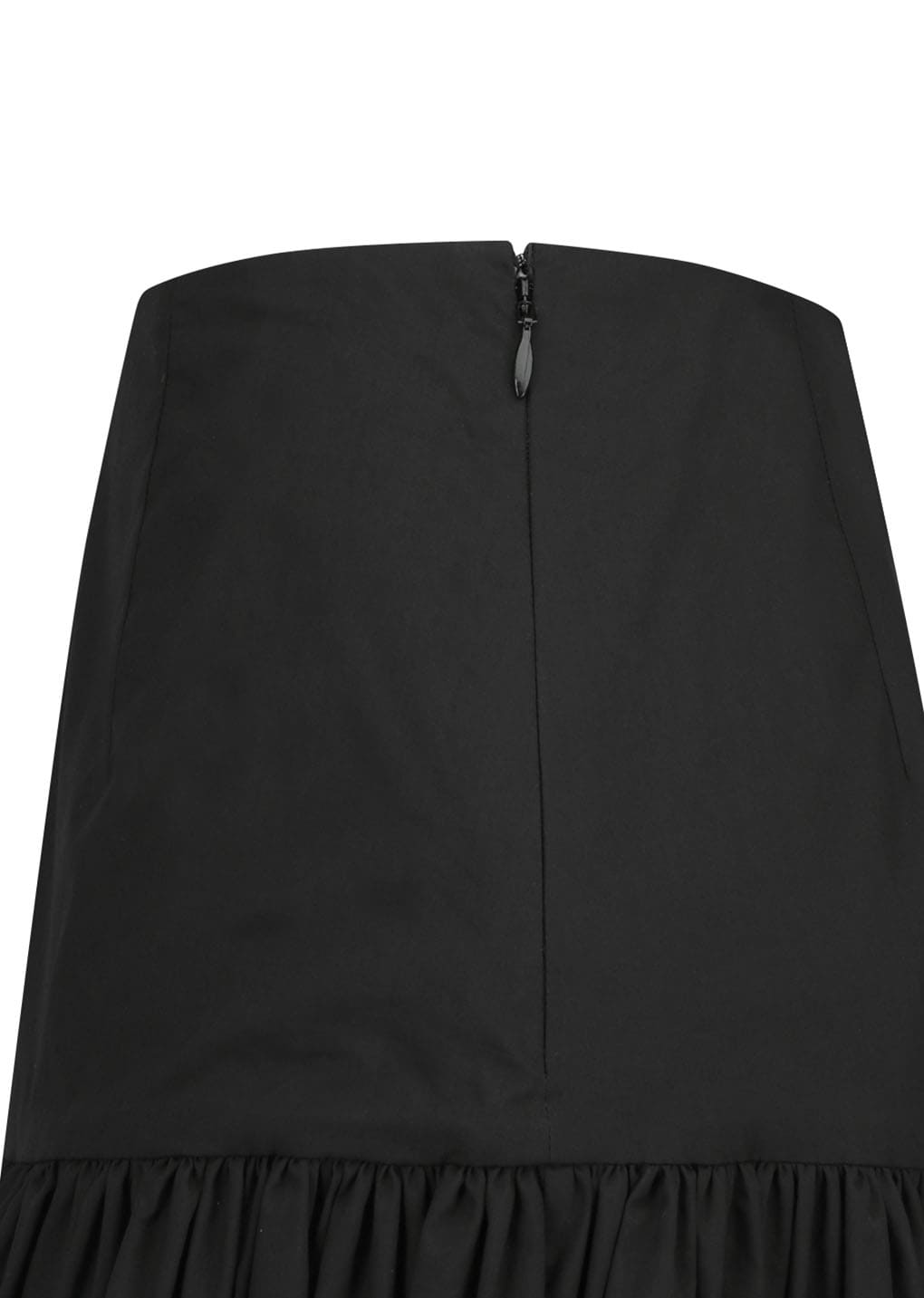 shirring culotte pants, black