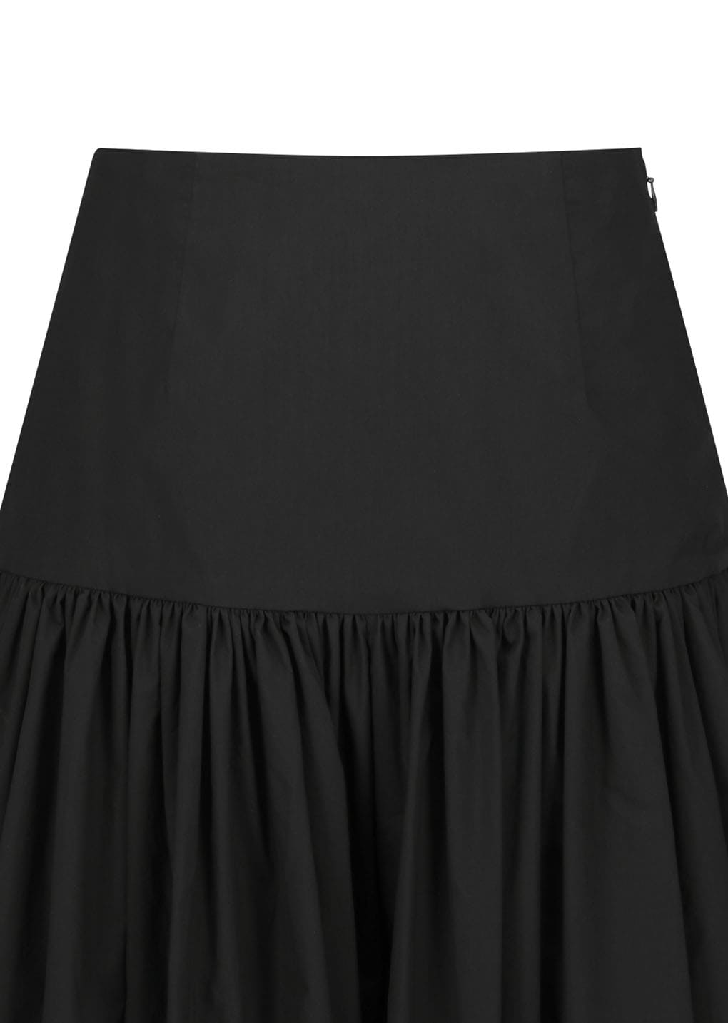 shirring culotte pants, black