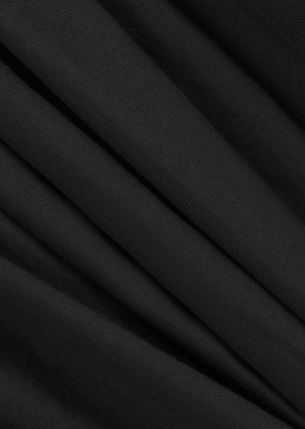 shirring culotte pants, black