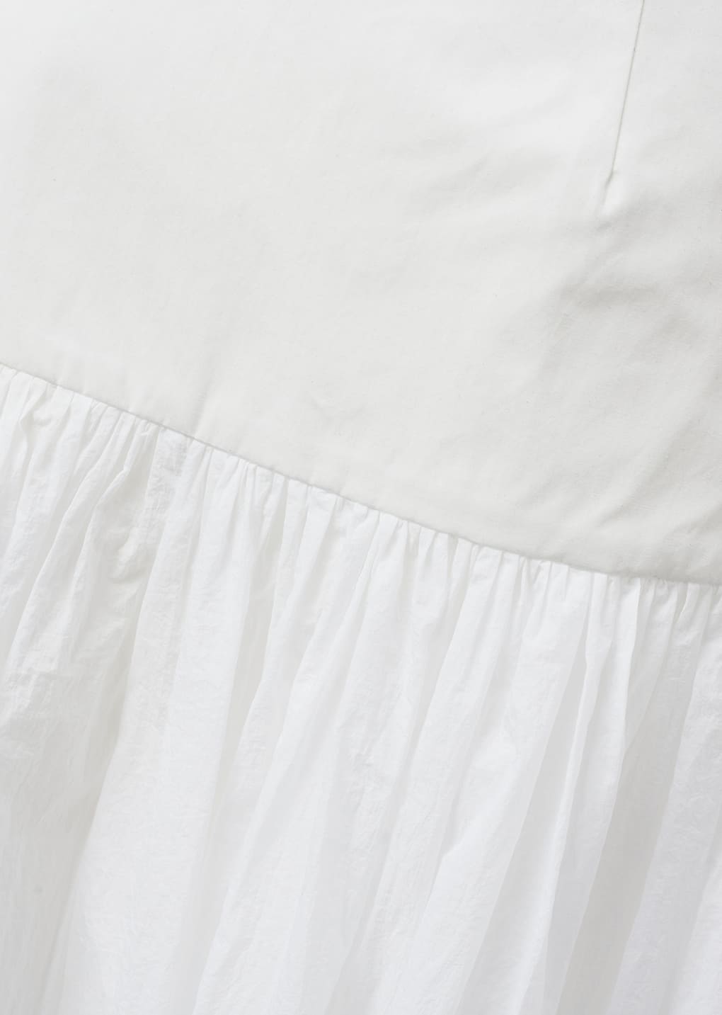 shirring culotte pants, white