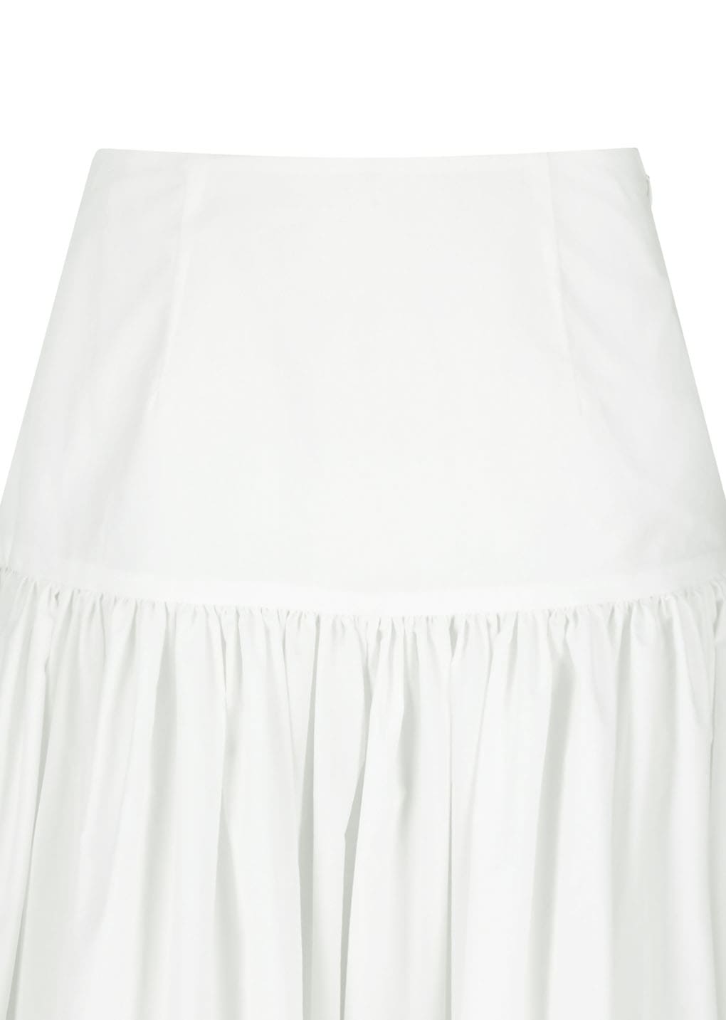 shirring culotte pants, white