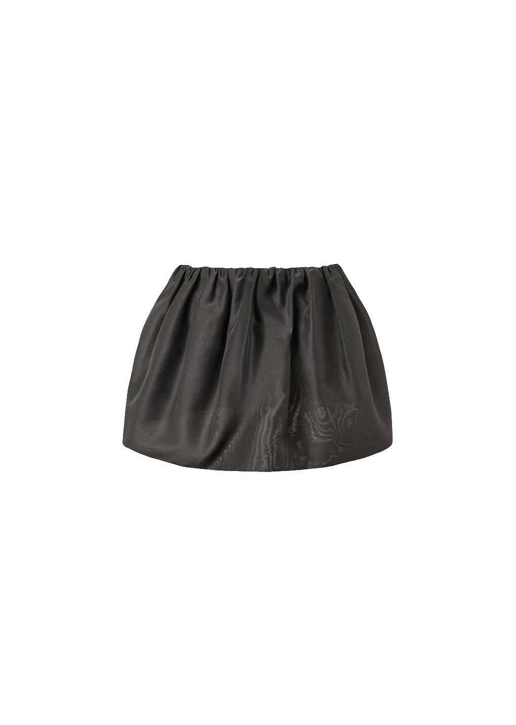 shirring organza belt skirt, charcoal