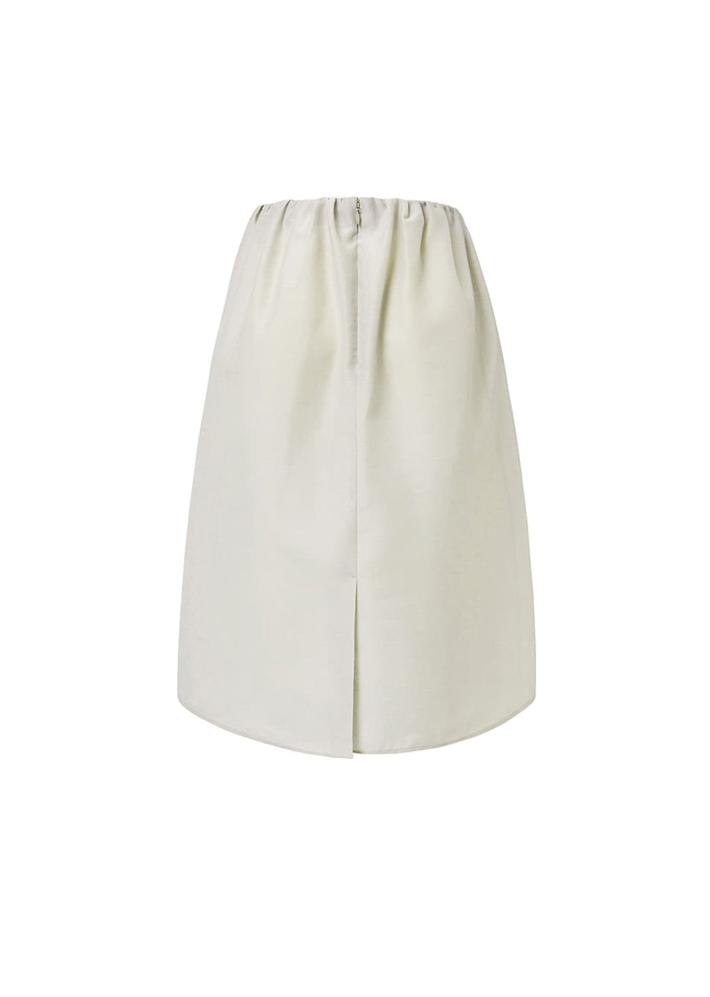 shirring organza skirt, beige