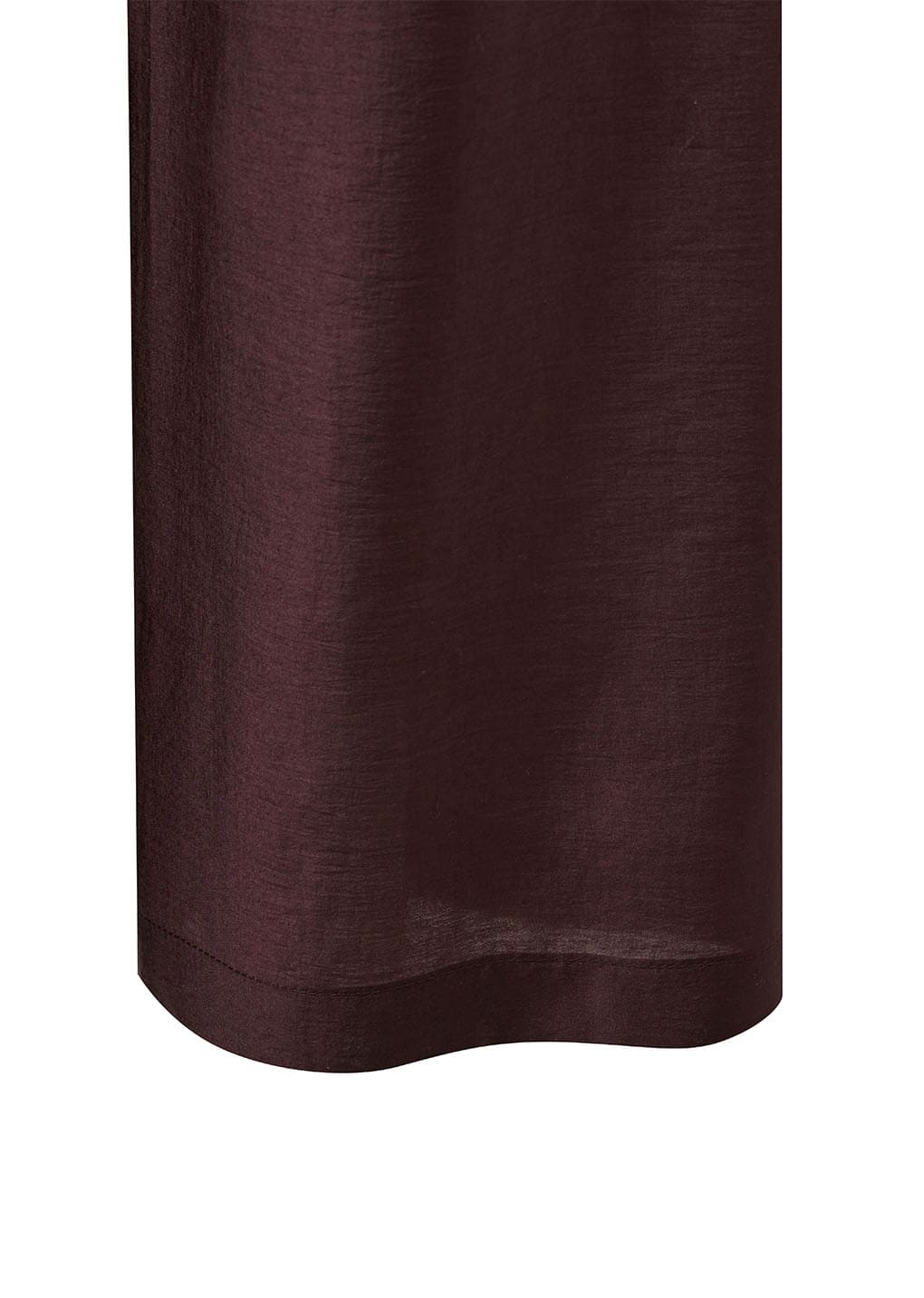 silky banding pants, burgundy