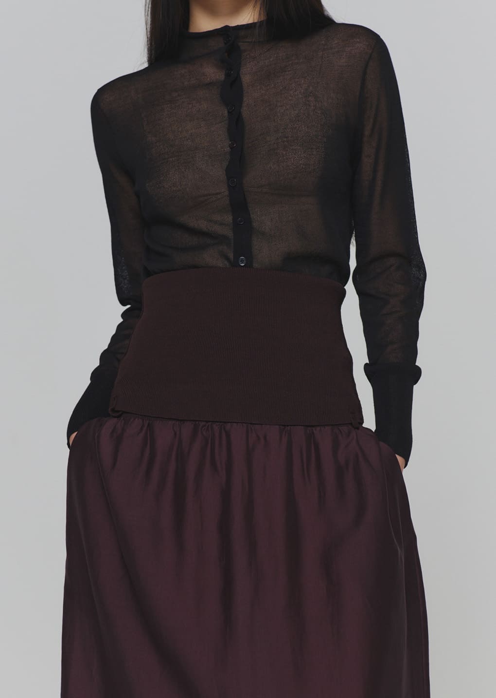 silky knit maxi dress, burgundy