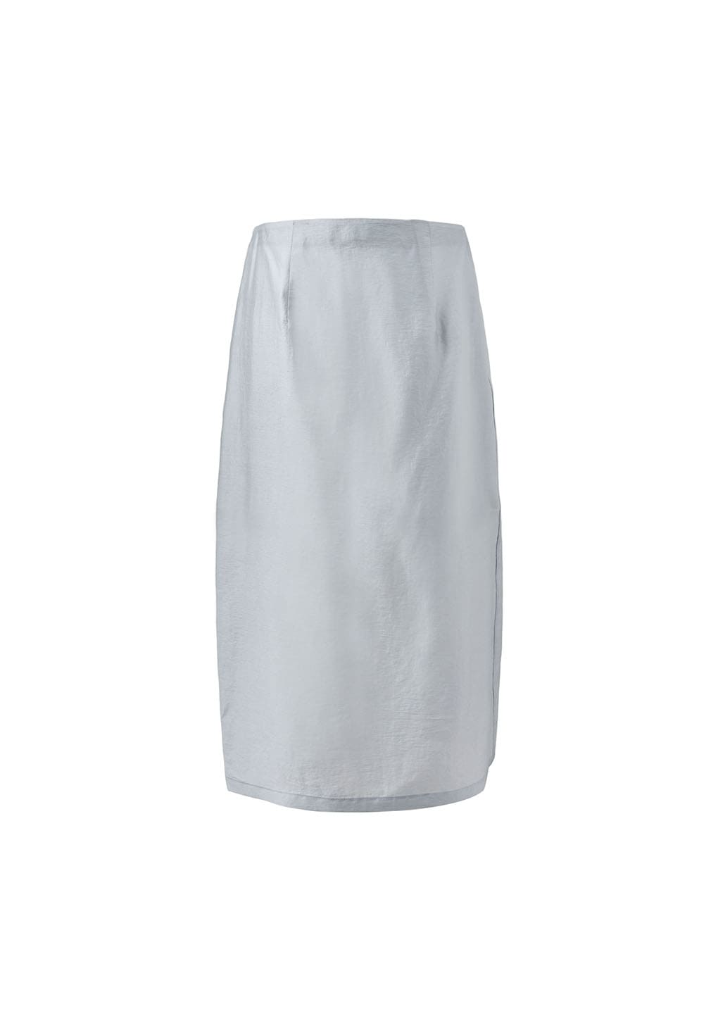 silky midi skirt, blue
