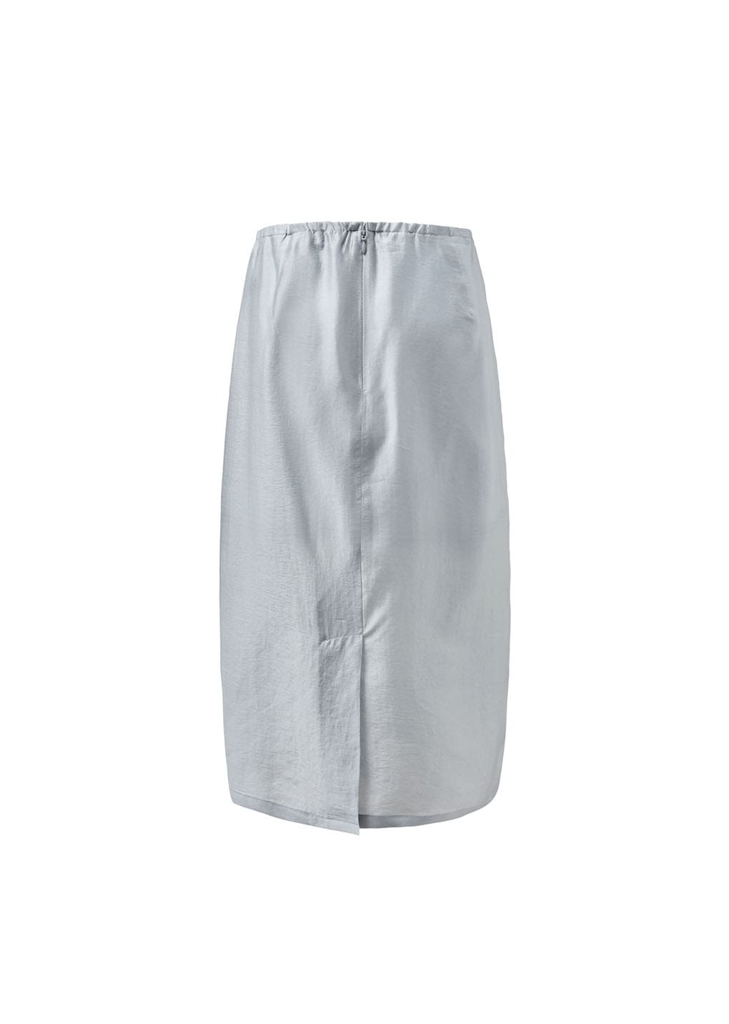 silky midi skirt, blue