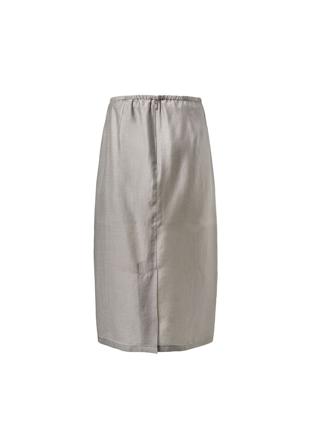 silky midi skirt, grey